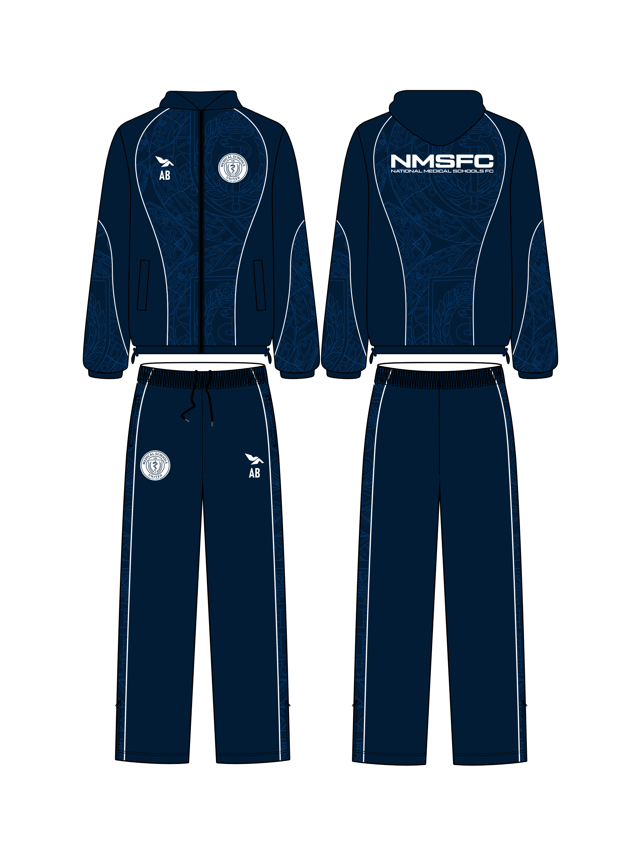 NATIONAL MEDICAL SCHOOLS WINDBREAKER TRACKSUIT BUNDLE