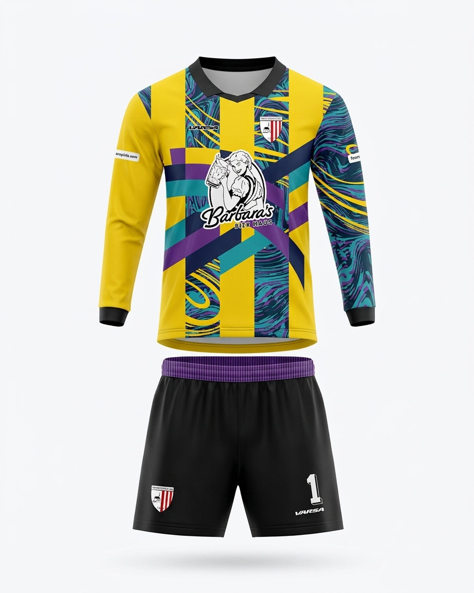 Highfield FC Longsleeved Retro Goalkeeper Kit Bundle