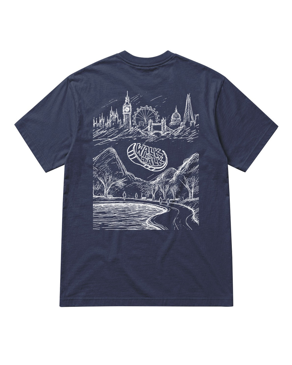 Walk & Talk Lifestyle Navy T-Shirt