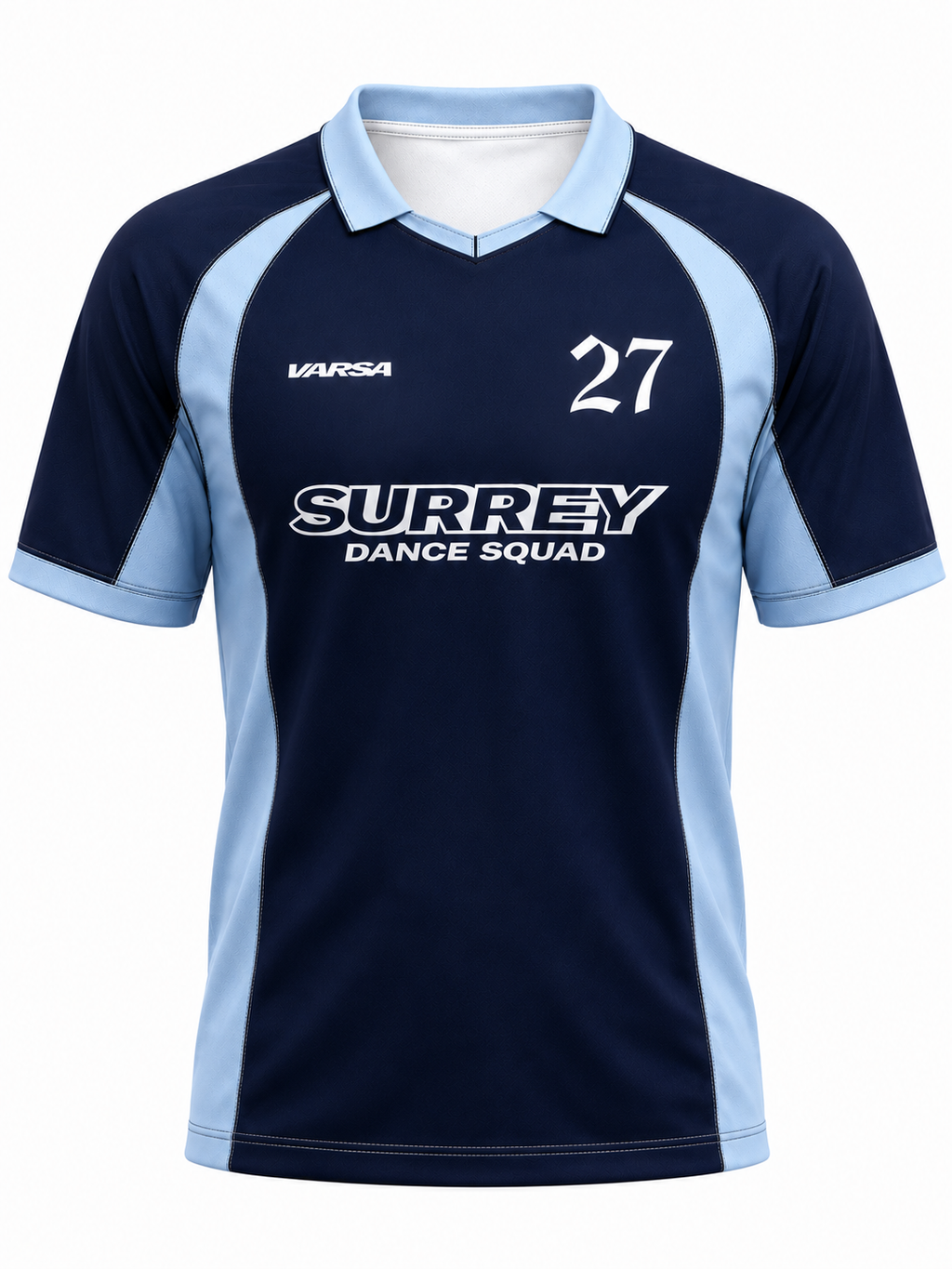 Surrey Dance Squad Navy Blue Retro Football Tops