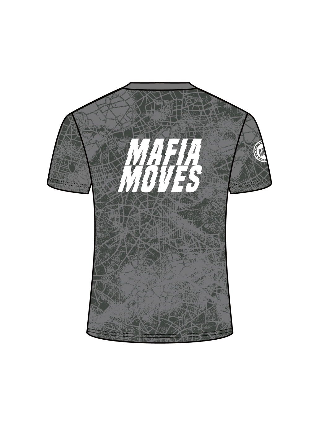 MAFIA MOVES Perforated Map Running Tee