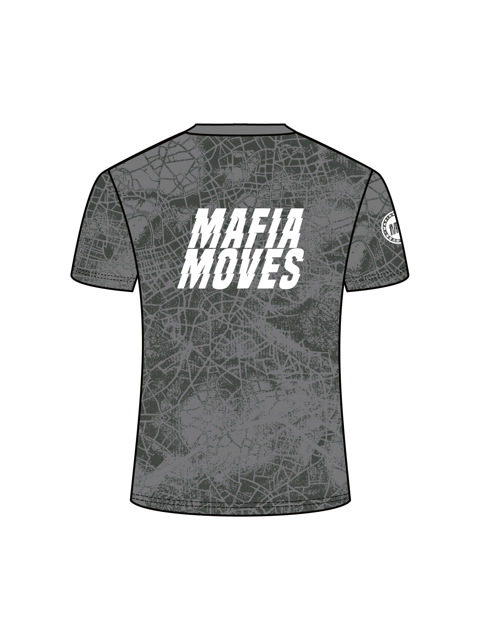 MAFIA MOVES Perforated Map Running Tee