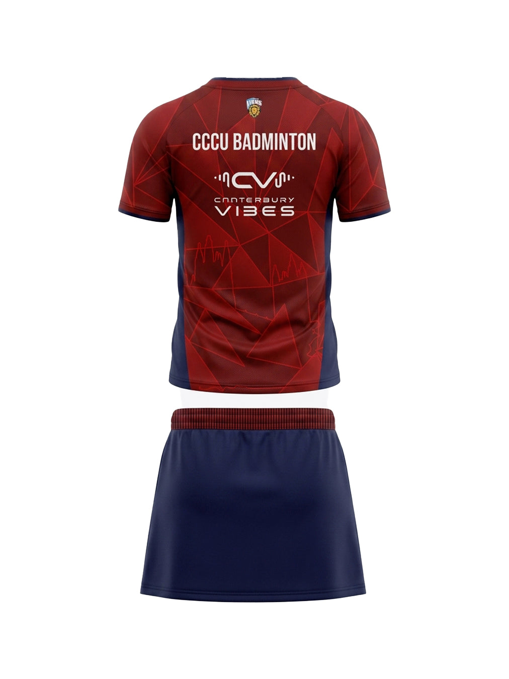 CCCU BADMINTON TRAINING TOP AND SKORT