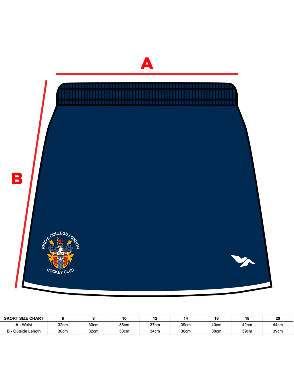 KCL WOMEN'S HOCKEY SKORT