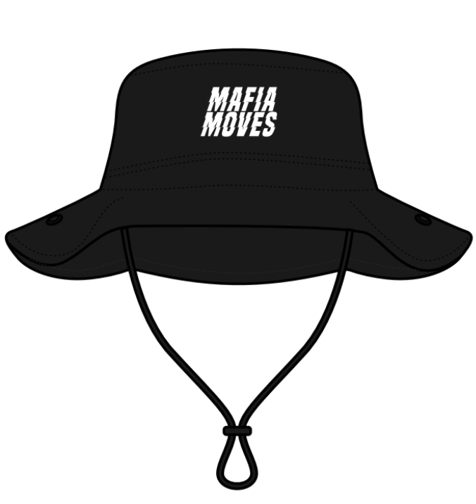 MAFIA MOVES Embroidered Outback Hat Black