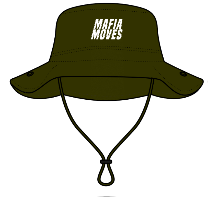 MAFIA MOVES Embroidered Outback Hat Olive Green