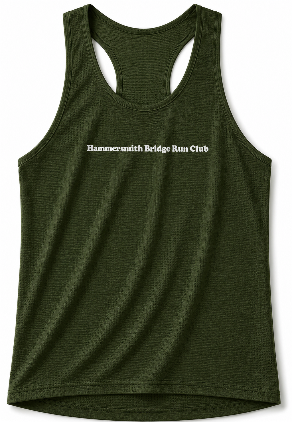 Hammersmith Bridge Run Club Dark Green Running Vest