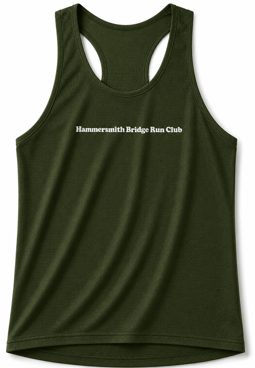 Hammersmith Bridge Run Club Dark Green Running Vest