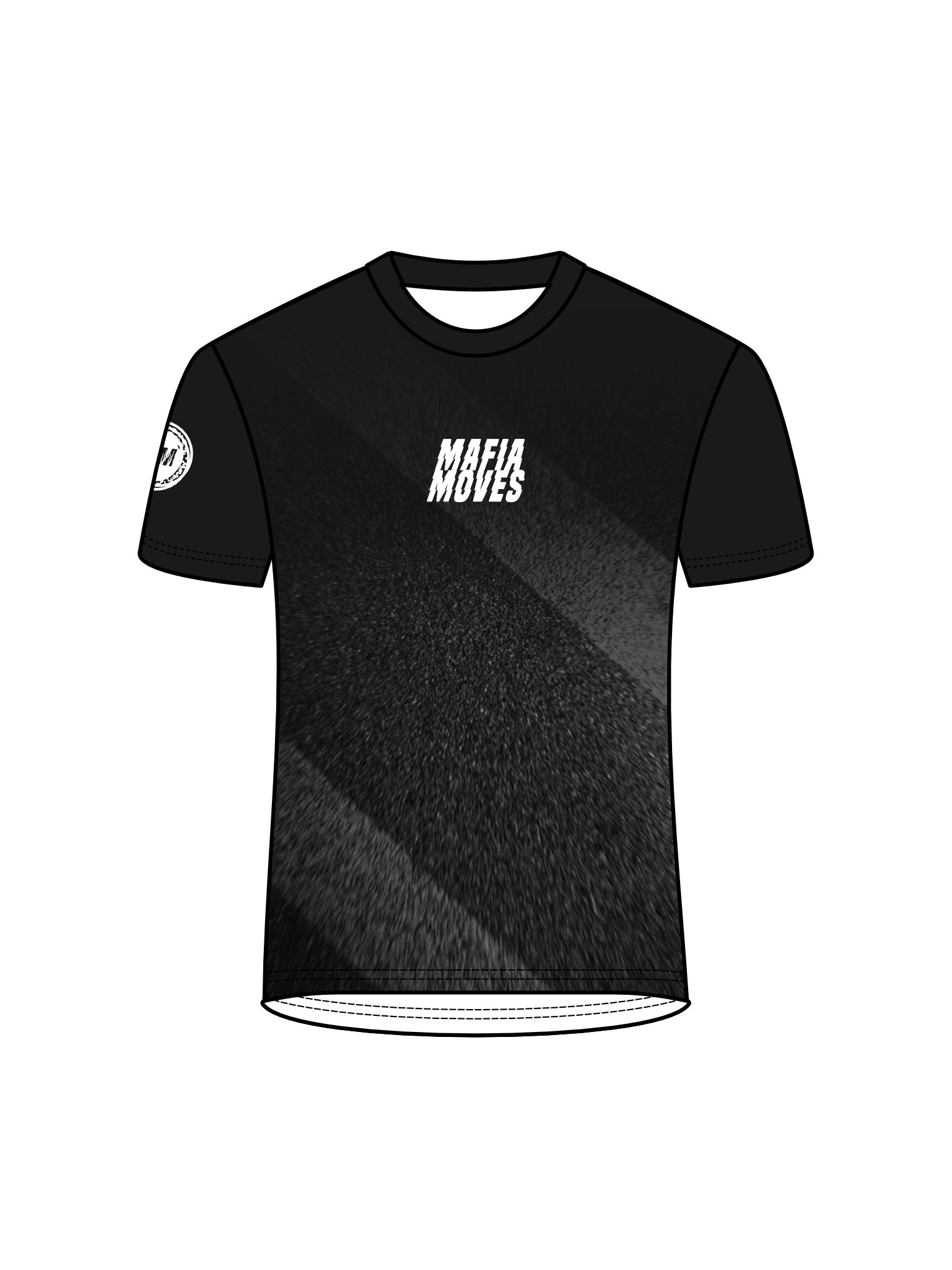 MAFIA MOVES Textured Streets Running Tee