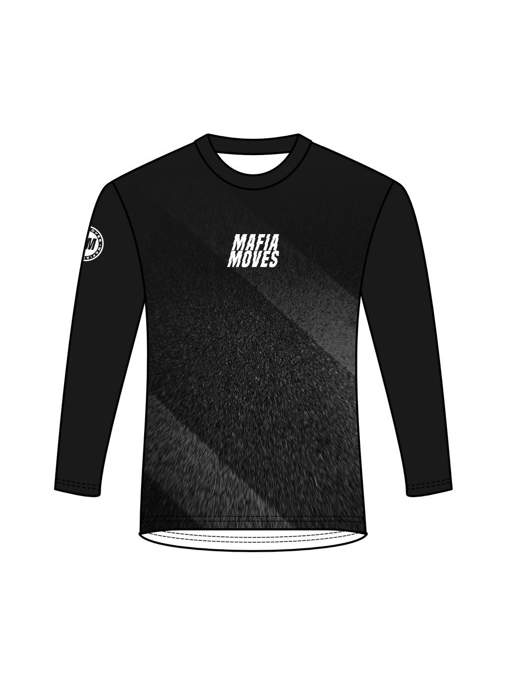 MAFIA MOVES Textured Streets Running Tee Long Sleeve