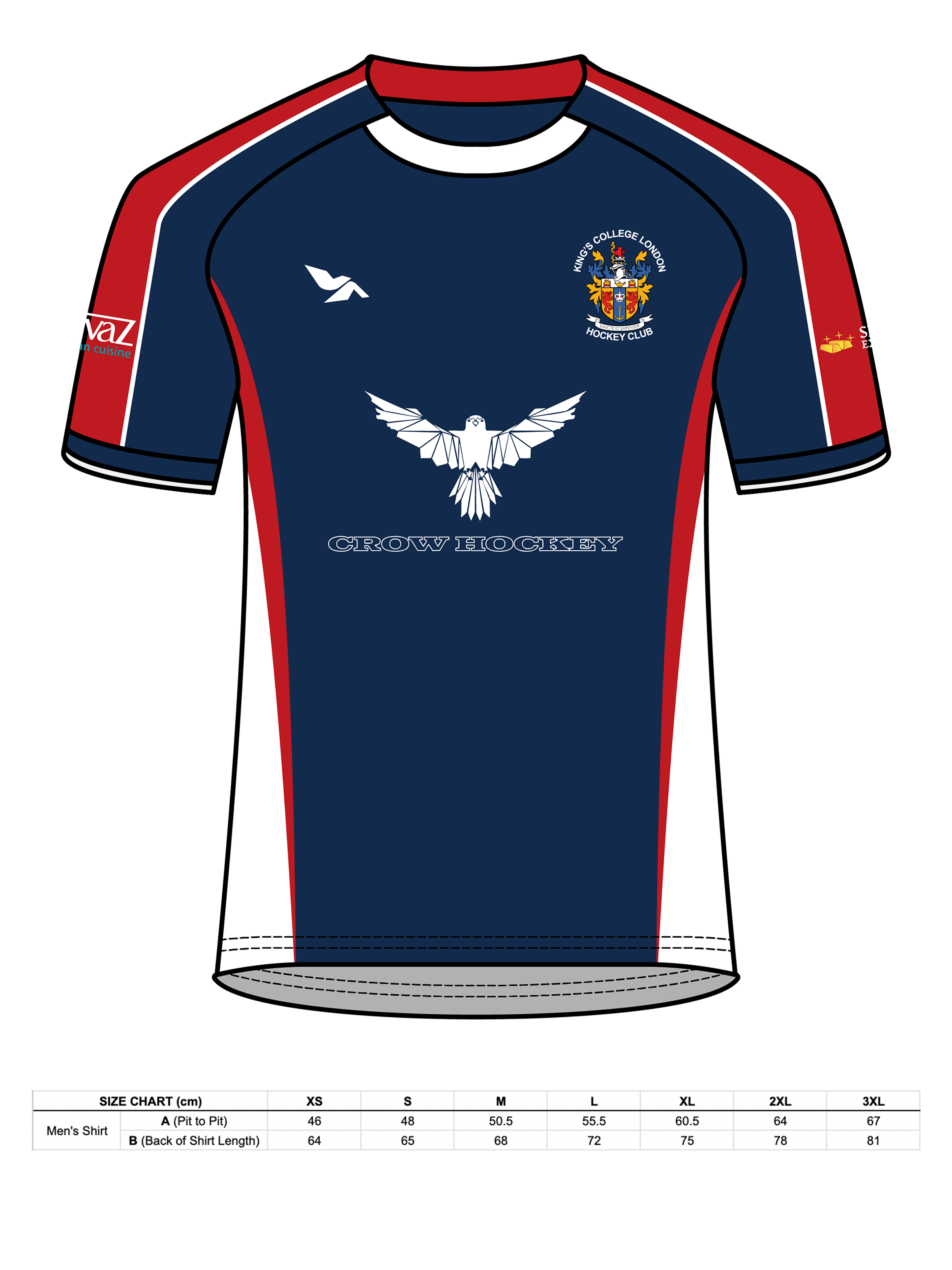 KCL MEN'S HOCKEY HOME SHIRT
