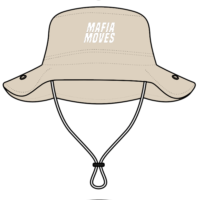 MAFIA MOVES Embroidered Outback Hat Pebble